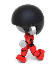 Fototapeta premium ID character walking
