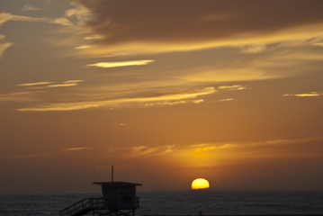 Fototapeta na wymiar venice beach sunset 12 of 13