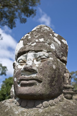 Heads of the guardians of Angkor Thom