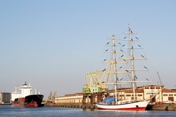 Fototapeta premium Hafen in Szczecin