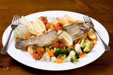 baked trout