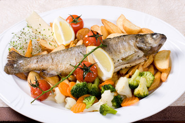 baked trout