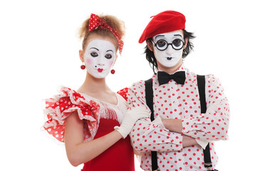 portrait of mimes