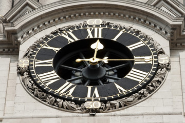 Clock detail, St Paul's Cathedral, London