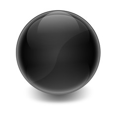Esfera brillante negra © teracreonte