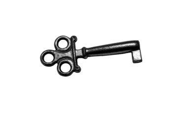Skeleton Key on White. Clipping Path Included.