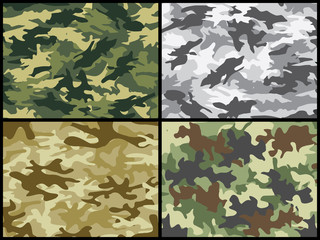 Military camouflage patterns