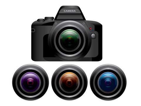 Digital dslr camera silver