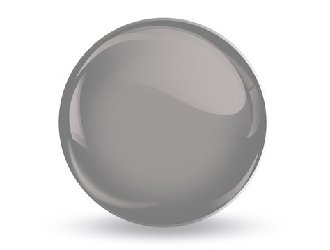 ball reflection ,3D grey