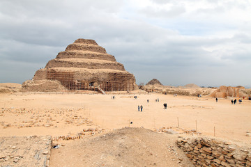 Aegypten, Saqqara, Stufenpyramide