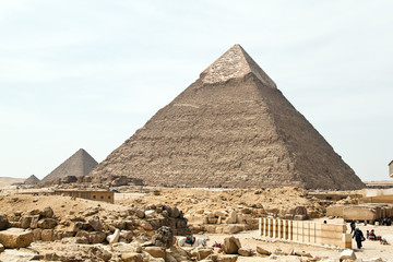 Fototapeta na wymiar Aegypten, Giseh, Chephrenpyramide