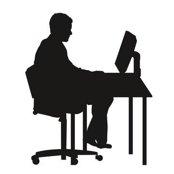recommend clip art: Business man au travail
