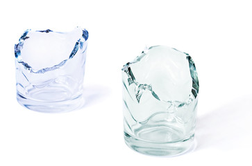 2 broken glass