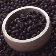 freshly roasted coffee beans