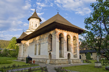 Fototapeta na wymiar Moldovita, malowane klasztoru w północnej Rumunii