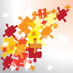 Abstract  puzzles background
