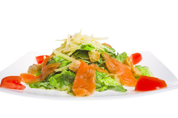 caesar salad with salmon