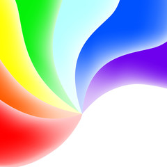 vector illustration of a rainbow background