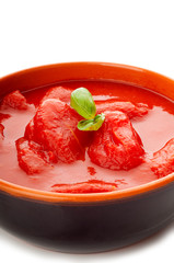 bowl with san marzano tomatoes