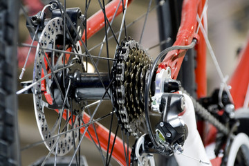 Obraz premium Bike Gear Changing