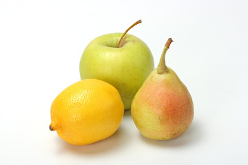 The closeup of various fruits