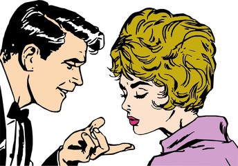 Parejas de jovenes enamorados