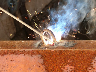 Process  welding  metal