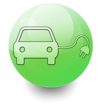 Shiny Orb Button "Electric Car"