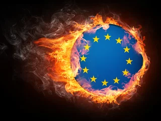 Zelfklevend Fotobehang Vlag van Europa © Visual Generation