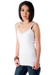 Fototapeta premium Casual tank top and jeans