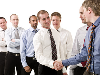 Businesspeople shaking hands