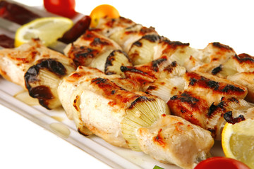 grilled  shish kebab