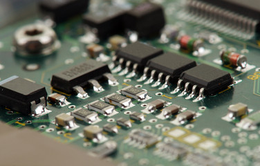chips on circuit board