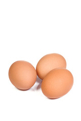 yellow eggs with reflection