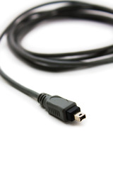 Cable gray transition isolated on a white background