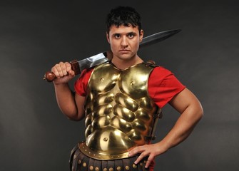 Roman legionary soldier