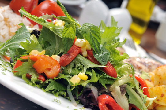 Green Salad with vegetables