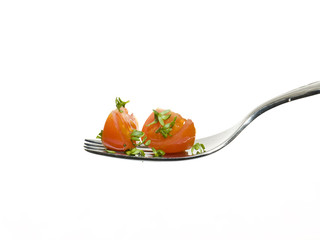 tomate garniert