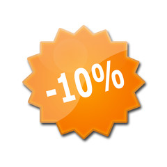 Estrella brillante con descuento del 10%