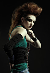 glam punk  girl
