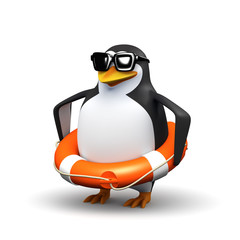 3d Safety conscious penguin © Steve Young