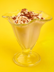 ice-cream with chocolate