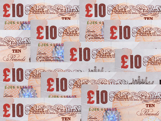 Ten pounds notes
