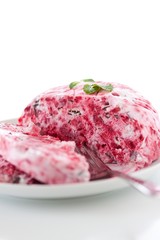 raspberry and chocolate parfait