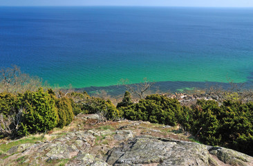 Sea landscape from the hill