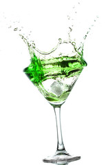 splashing cocktail