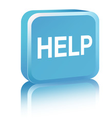 HELP Sign - blue