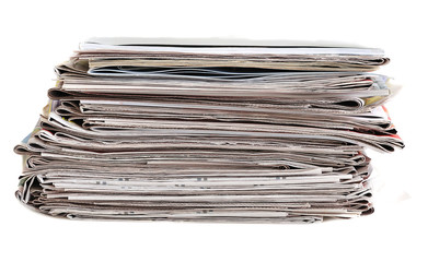 stack of newspaper
