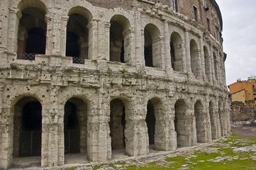Obraz premium arches of Marcellus Theater, Rome, Italy
