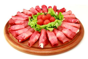 involtini di bresaola con insalatina